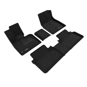 BMW I3 Floor Mats - Front and Rear - 3D MAXpider - Elegant Series - Black - `14-`20